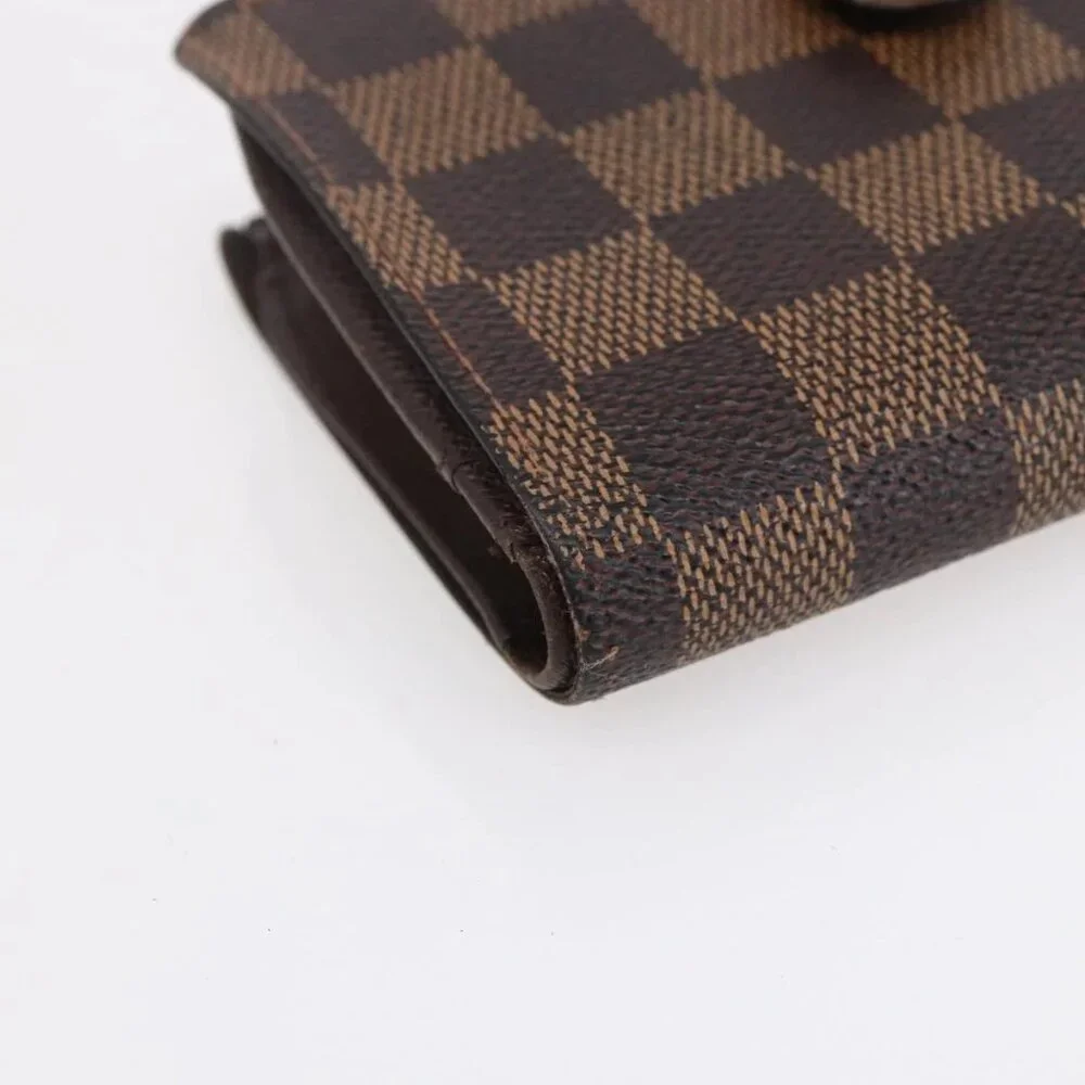 Authentic LOUIS VUITTON Damier Ebene Portefeuille Viennois Wallet bst288-120225